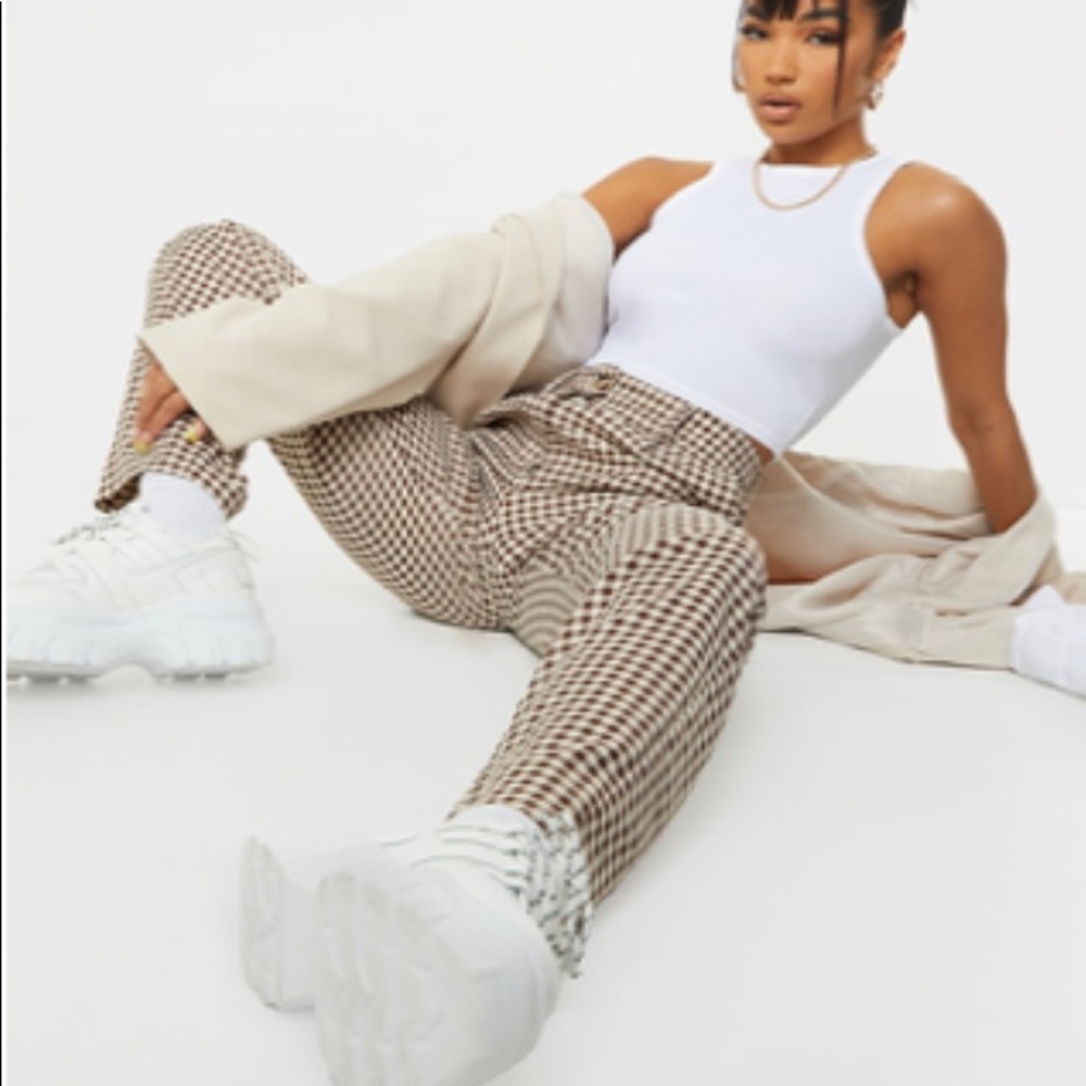 PrettyLittleThing Checkered Pants